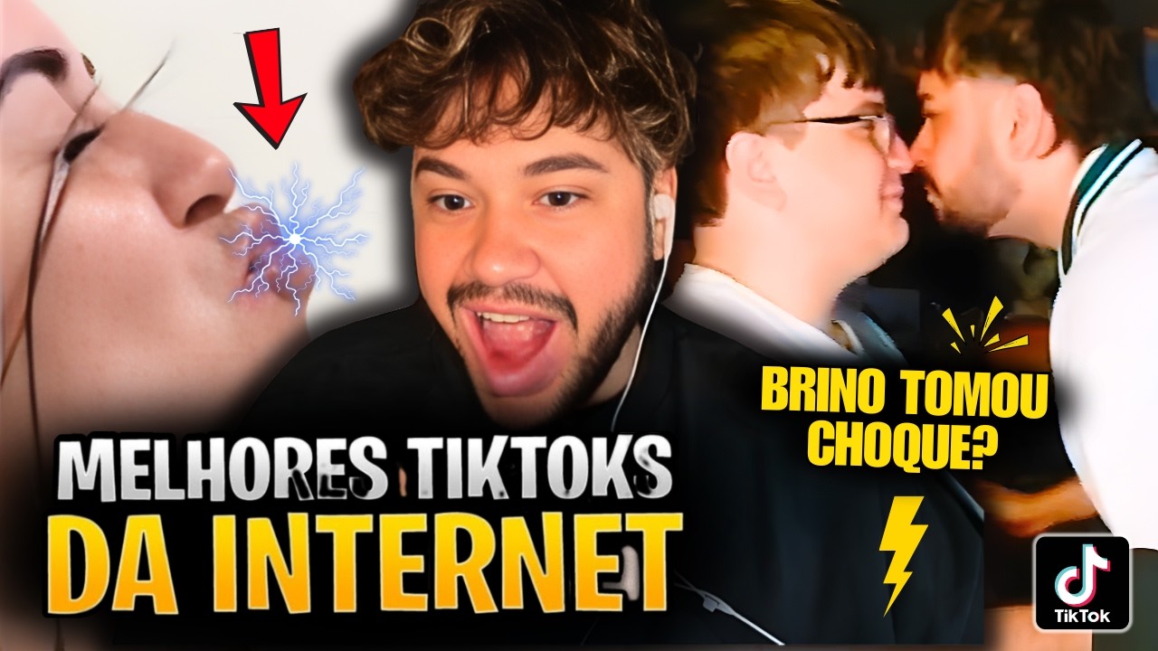 O BEIJO QUE DÁ CHOQUE: DEU CERTO?! | React Tiktoks Brino