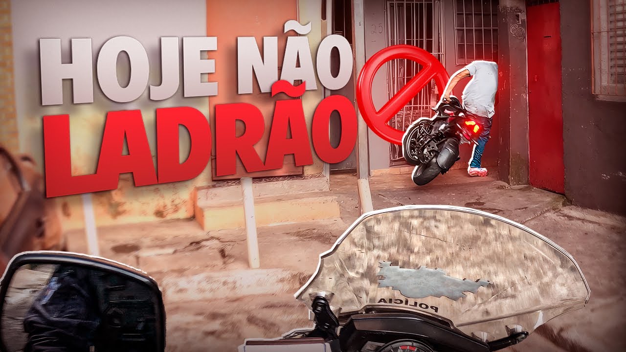 Ladrão abandona moto roubada e foge pela Viela 