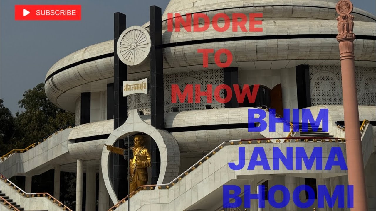 Indore to mhow  Dr Ambedkar Nagar Bhim janmabhoomi By Bike.  #vlog #motovlog #indore 