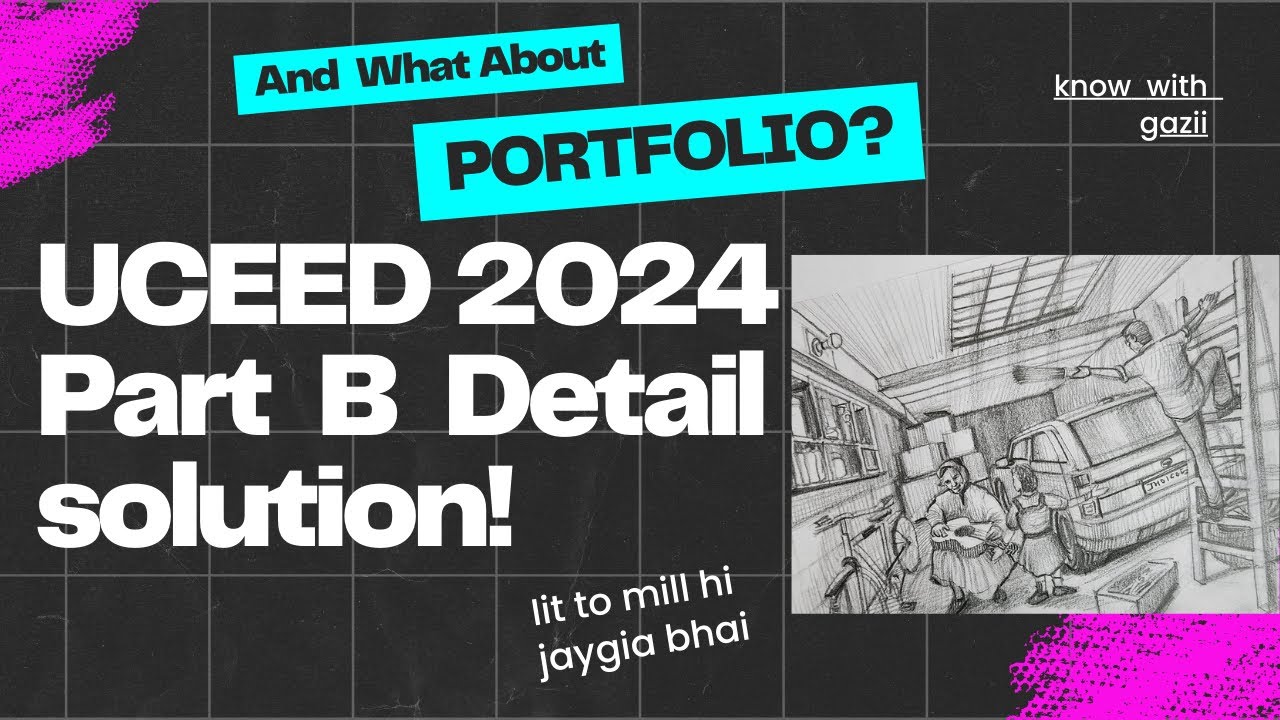 Uceed 2024 part B solution. How to attempt uceed part b perspective and design aptitude.UCEED Part b