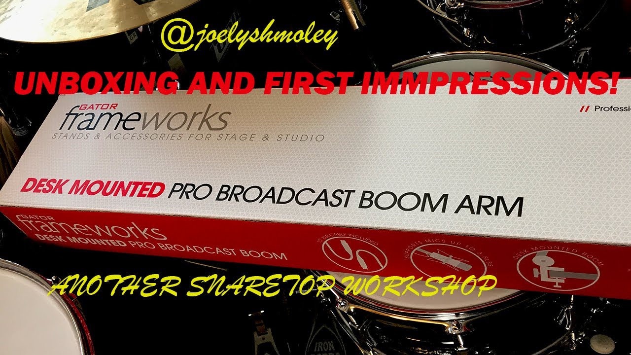 GATOR Frameworks Broadcast Mic Stand by joelyshmoley Unboxing and first impressions