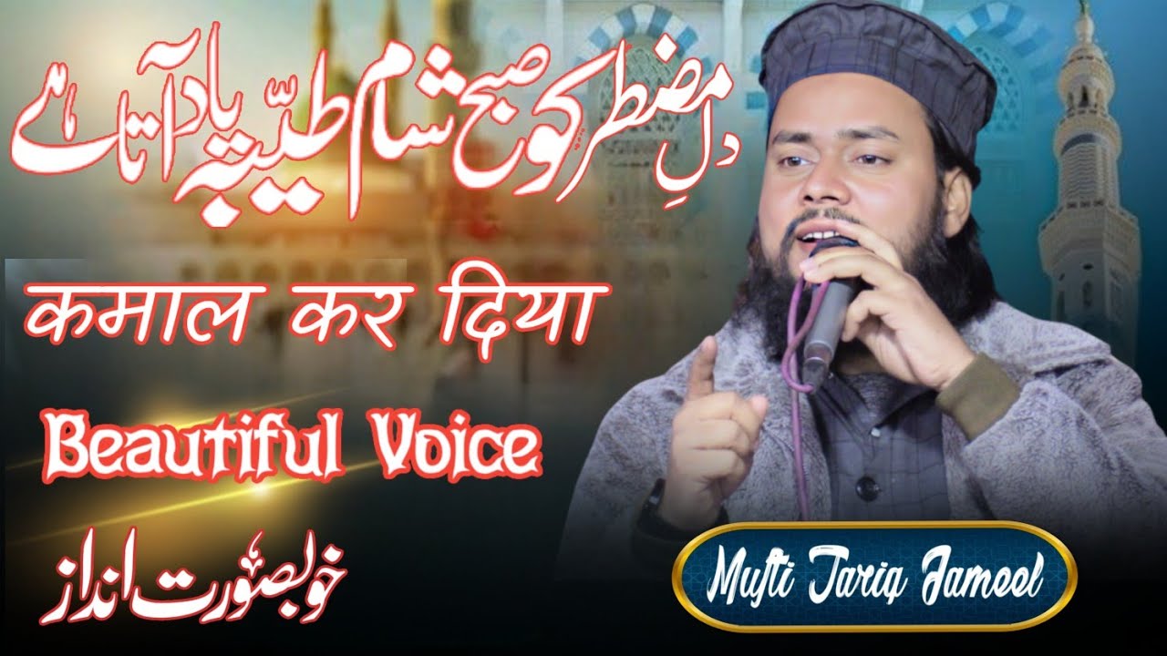 Dil E Muztar Ko Subho Sham Taiba Yaad Aata Hai | Mufti Tariq Jameel ki Naat | Ansari media