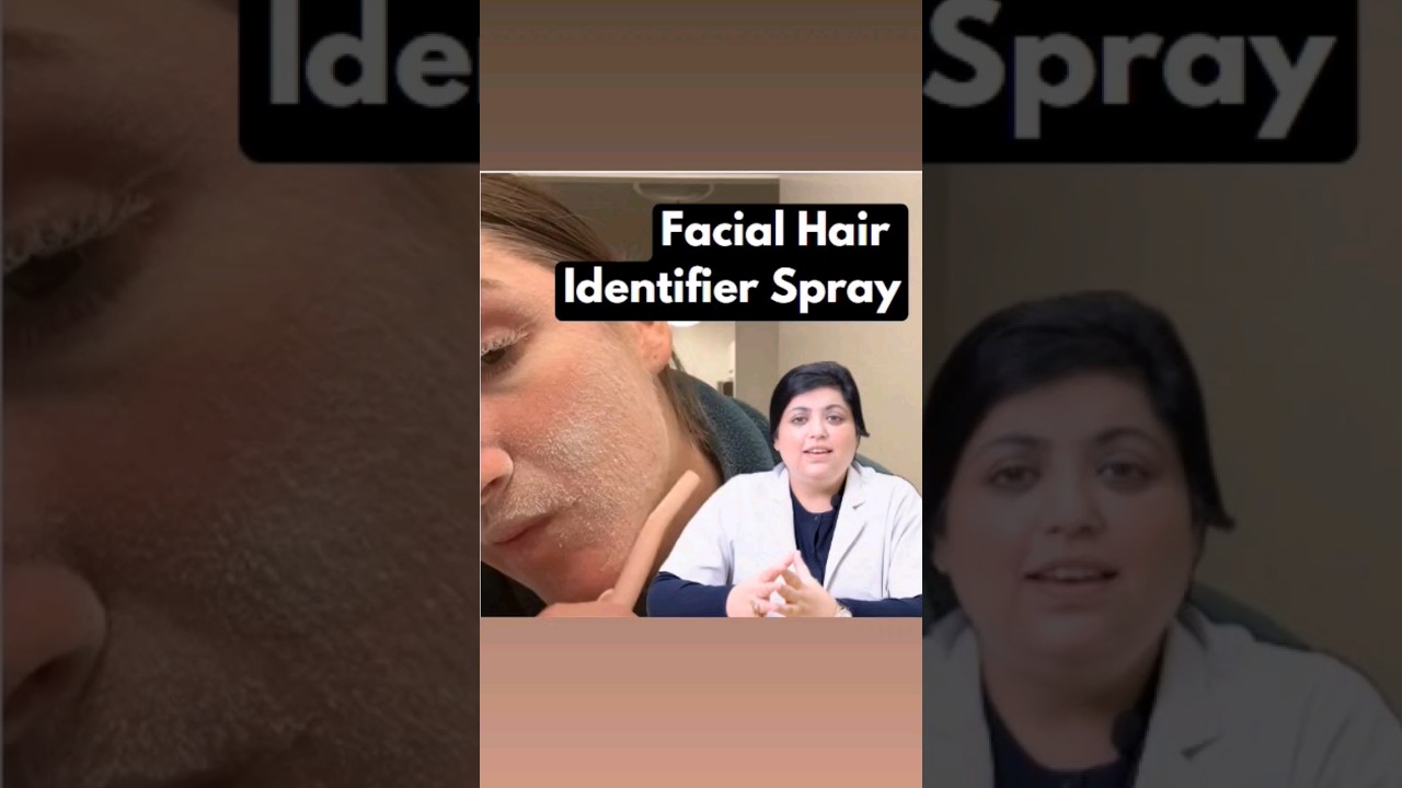 VIRAL Hair Identifier Spray #facialhair #hairremoval #shorts #DMC