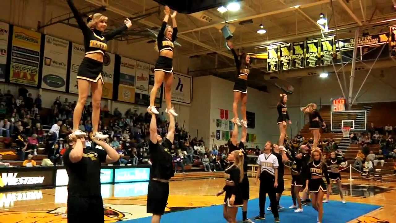 Football Players Turned Cheerleaders