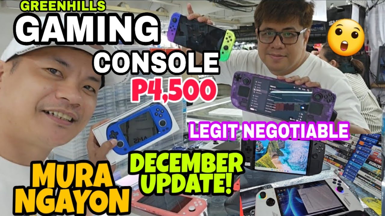 Murang GAMING CONSOLE December update sa Greenhills,Steamdeck Nintendo Switch ROG ally Anbernic 