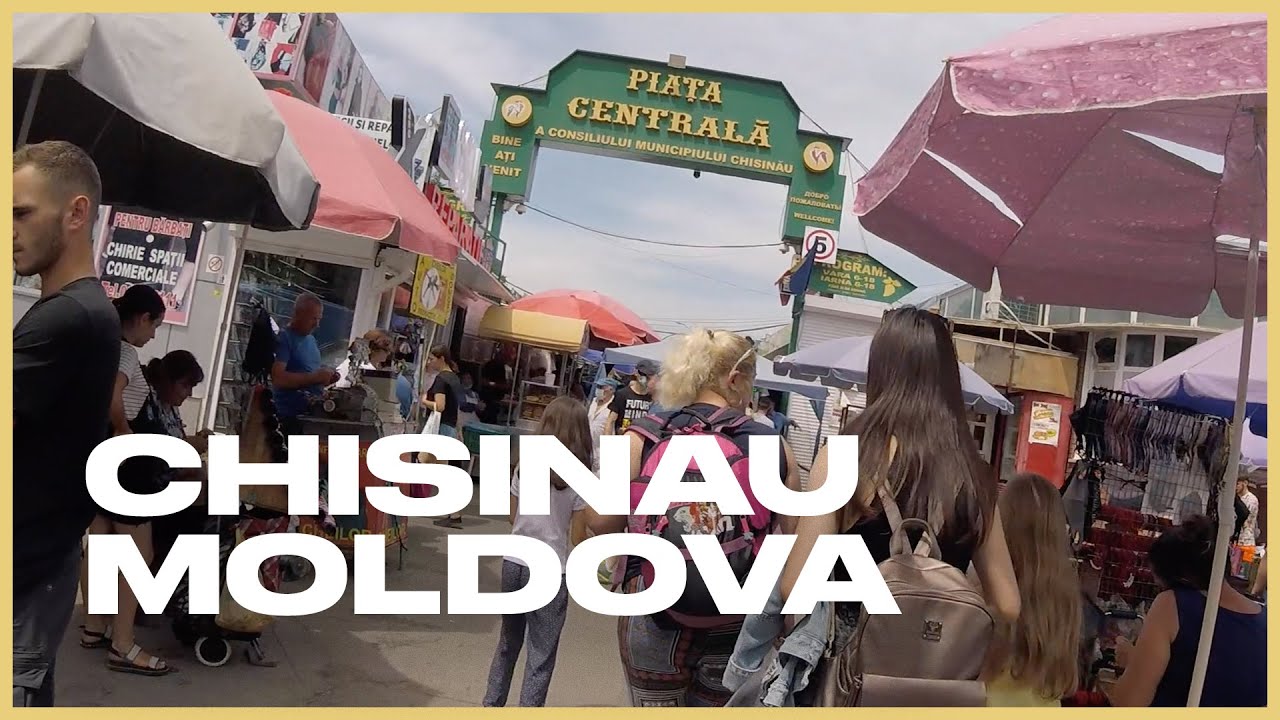 Chisinau Downtown Walk, Summer time in Moldova【2K】GoPro