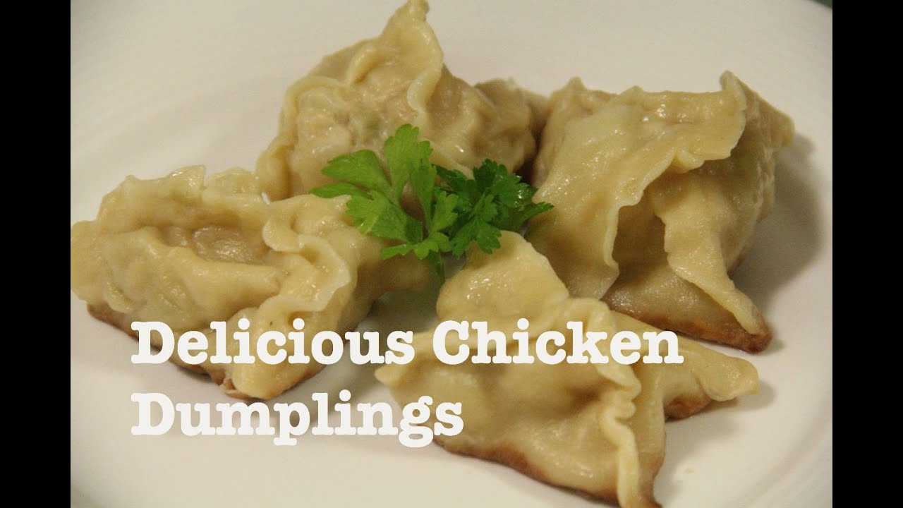 Chicken Dumplings. Chicken Dim Sums. Healthy Recipe.
