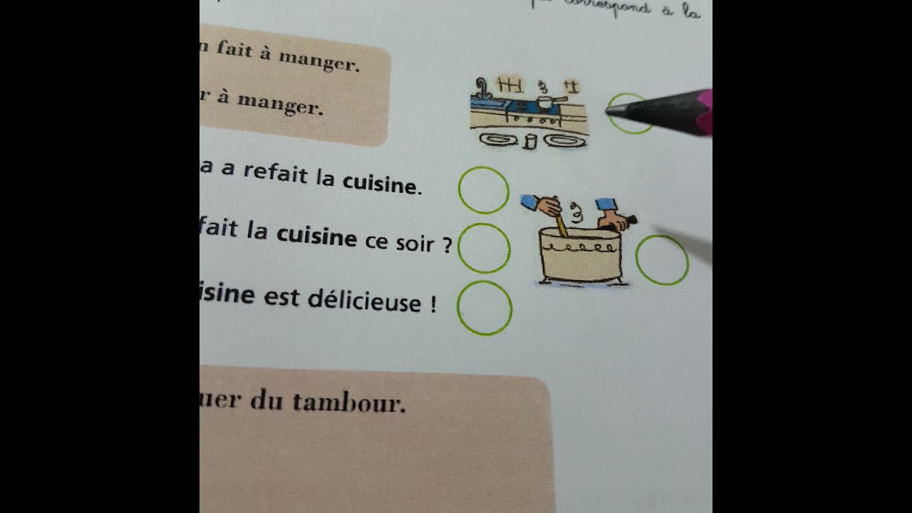 Unité 8. Lexique: Le contexte et le sens d'un mot (explication simple par des fiches  avec images)