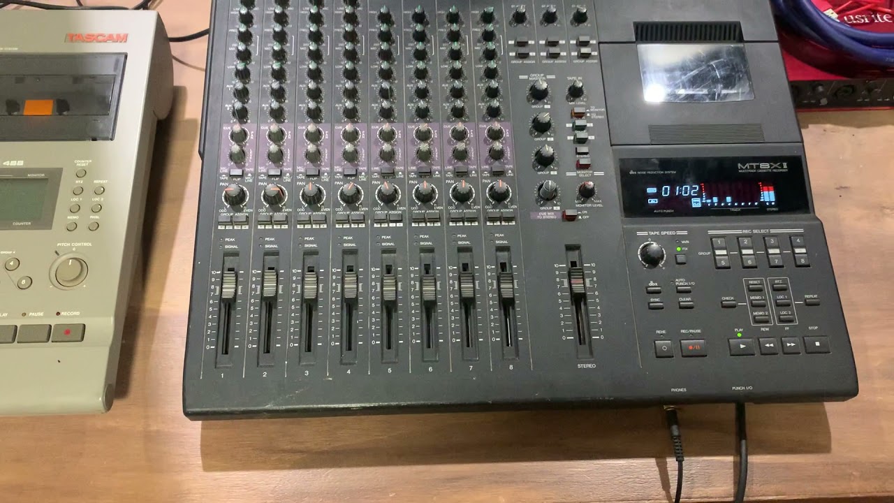 Test recording on a Yamaha MT8X11- Analogue Multitrack Tape Recorder