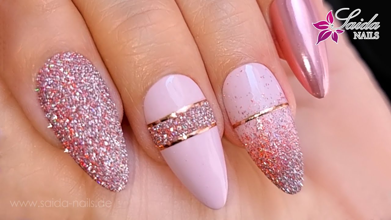 Anleitung HINGUCKER-GLITTER-NAILS NUDE ✨