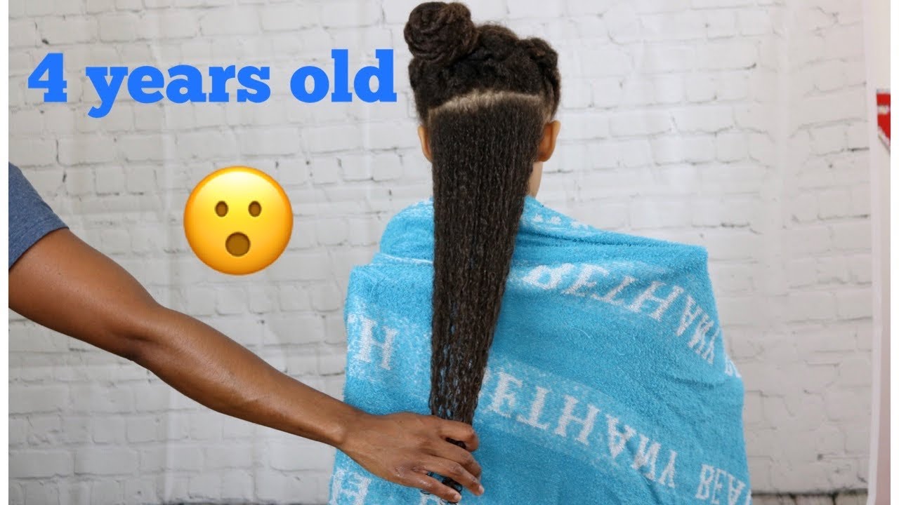Easy Kids Natural Hair Routine: hair growth and anti-breakage