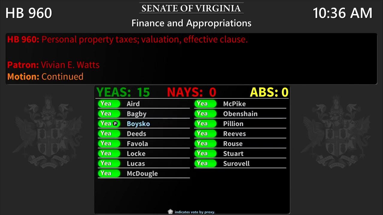 Senate of Virginia: Finance and Appropriations on 2026-03-03 [Finished]