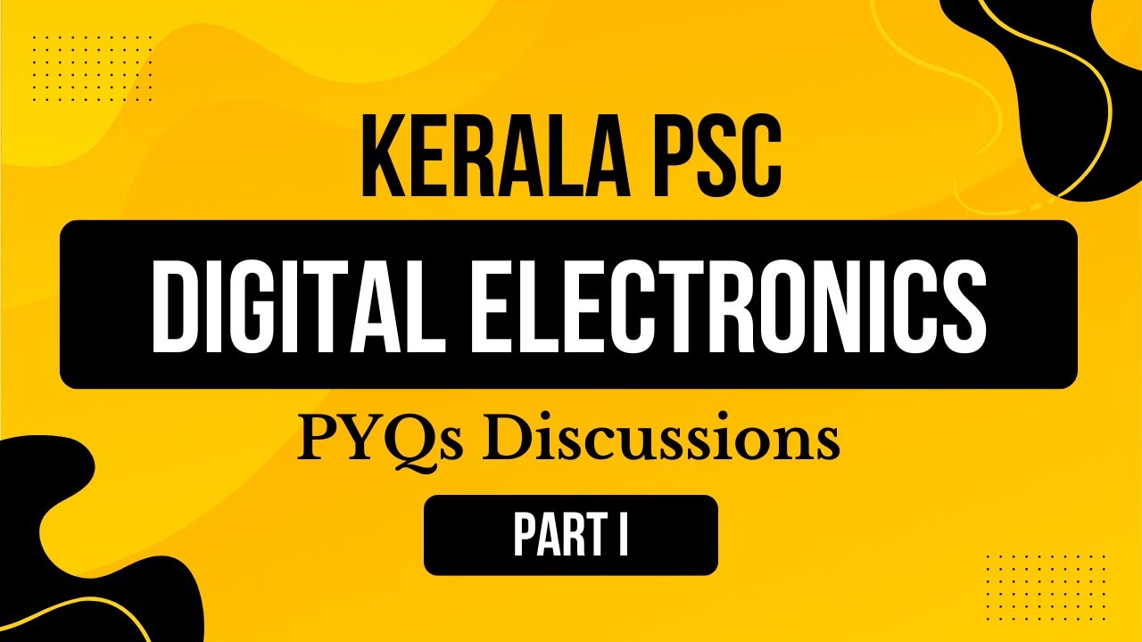 Digital Electronics PYQs Kerala PSC (Part 1) #studywithclick #digitalelectronics #keralapsc #click