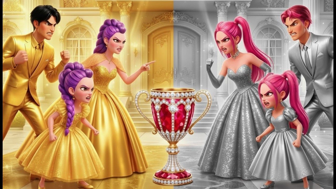 👑 Golden Family VS Silver Family 🥇 From Innocent Makeup to a Dangerous Rivalry | KPOP Demon Hunters