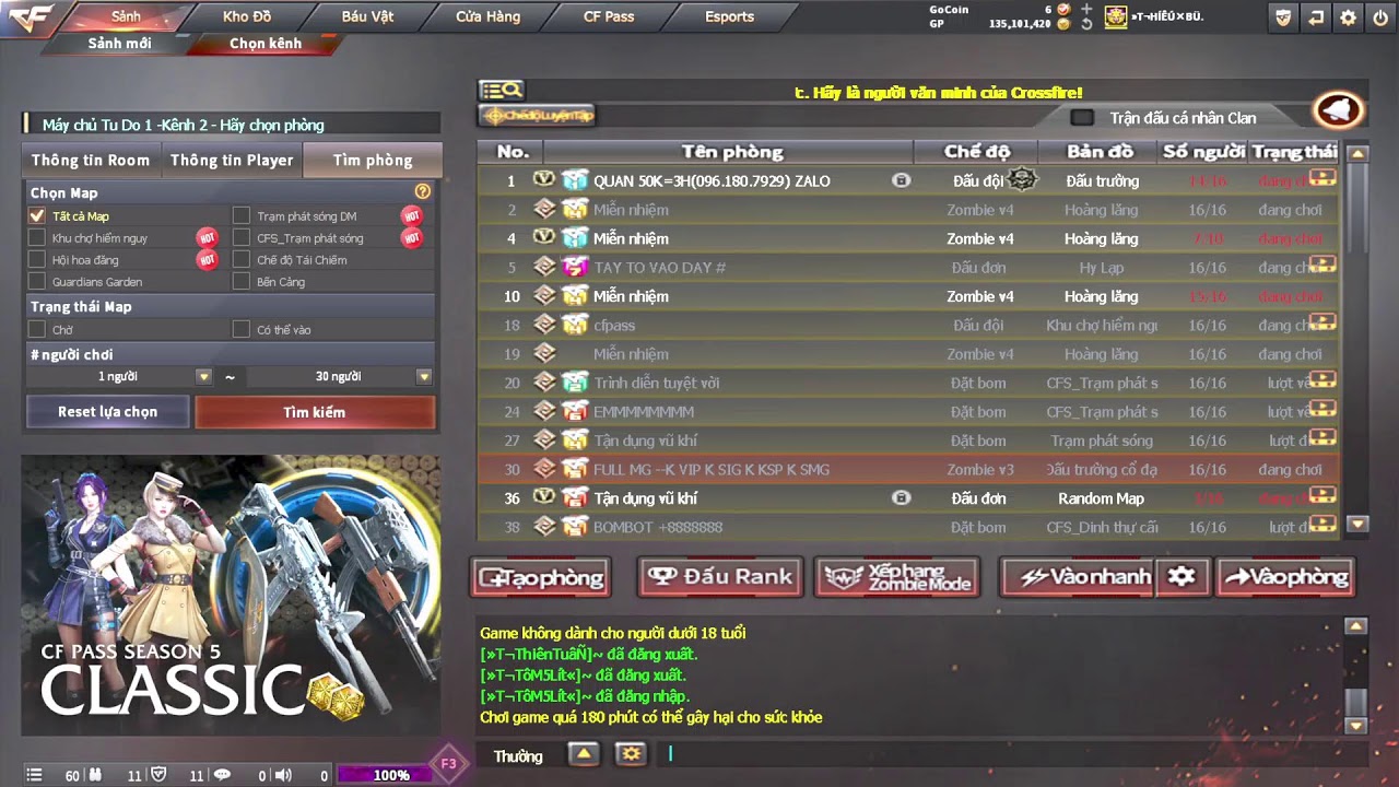 live game dot kich crossfire!!!