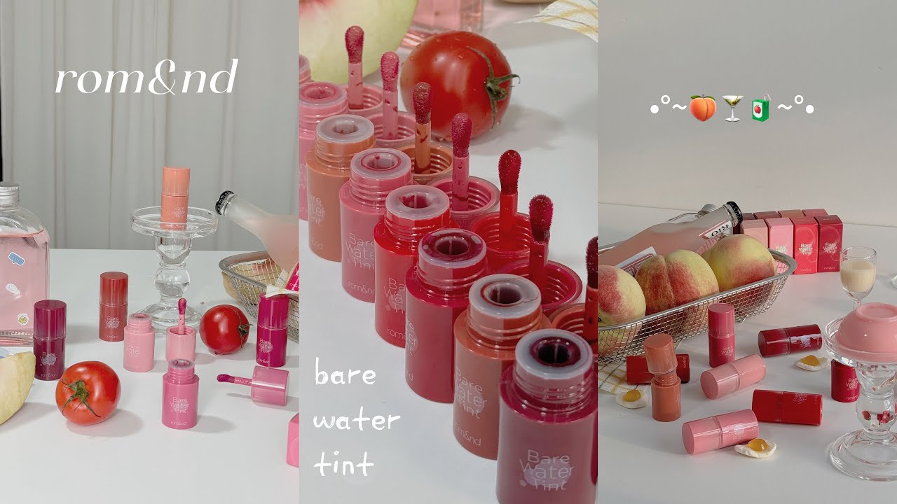 review & swatch | romand bare water tint •°~🍑🍸🧃~°•