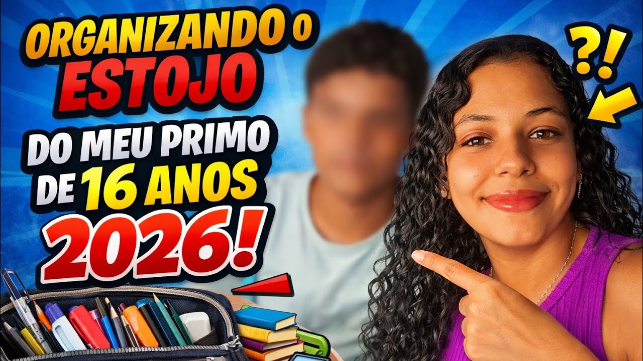 Organizando o estojo do meu primo de 16 anos 2026