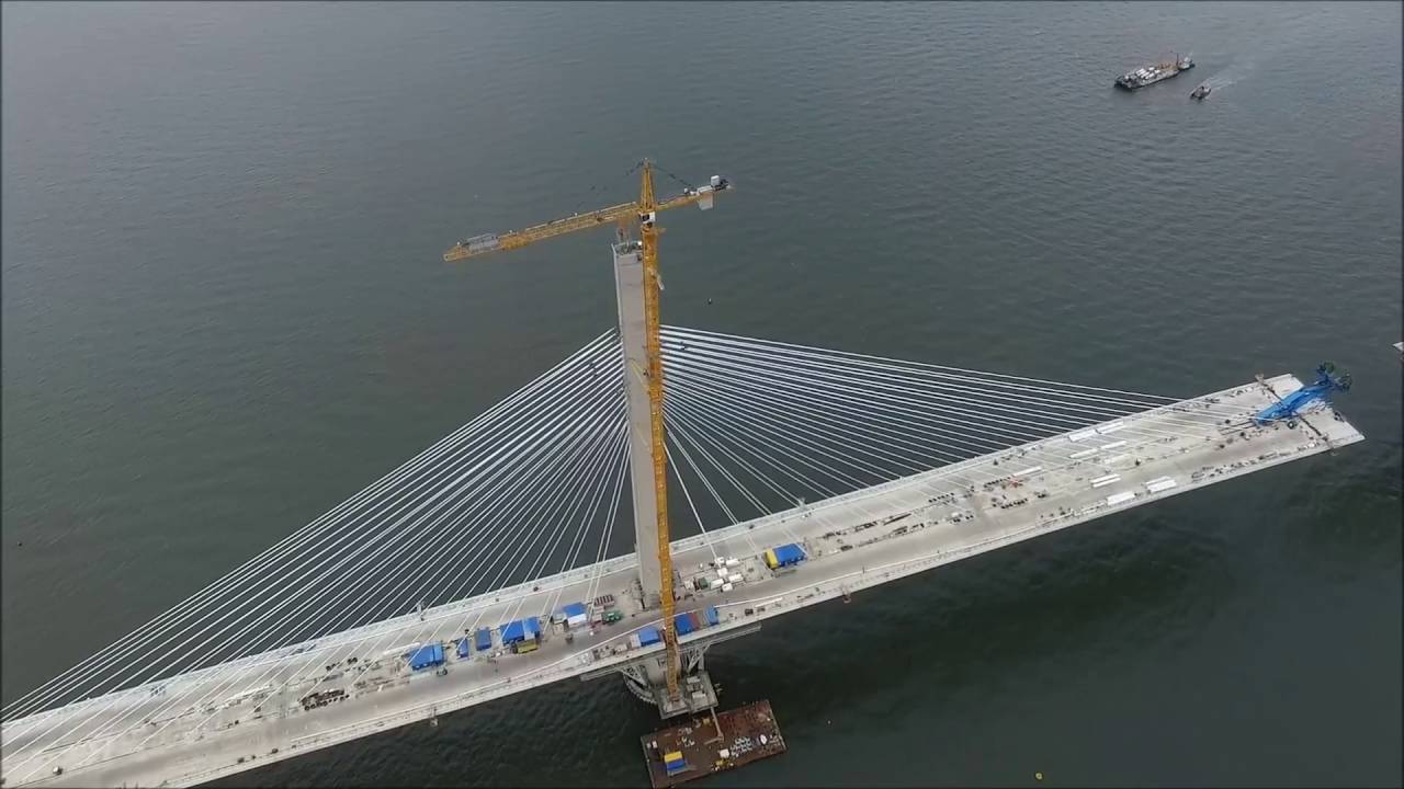 Queensferry Crossing drone footage