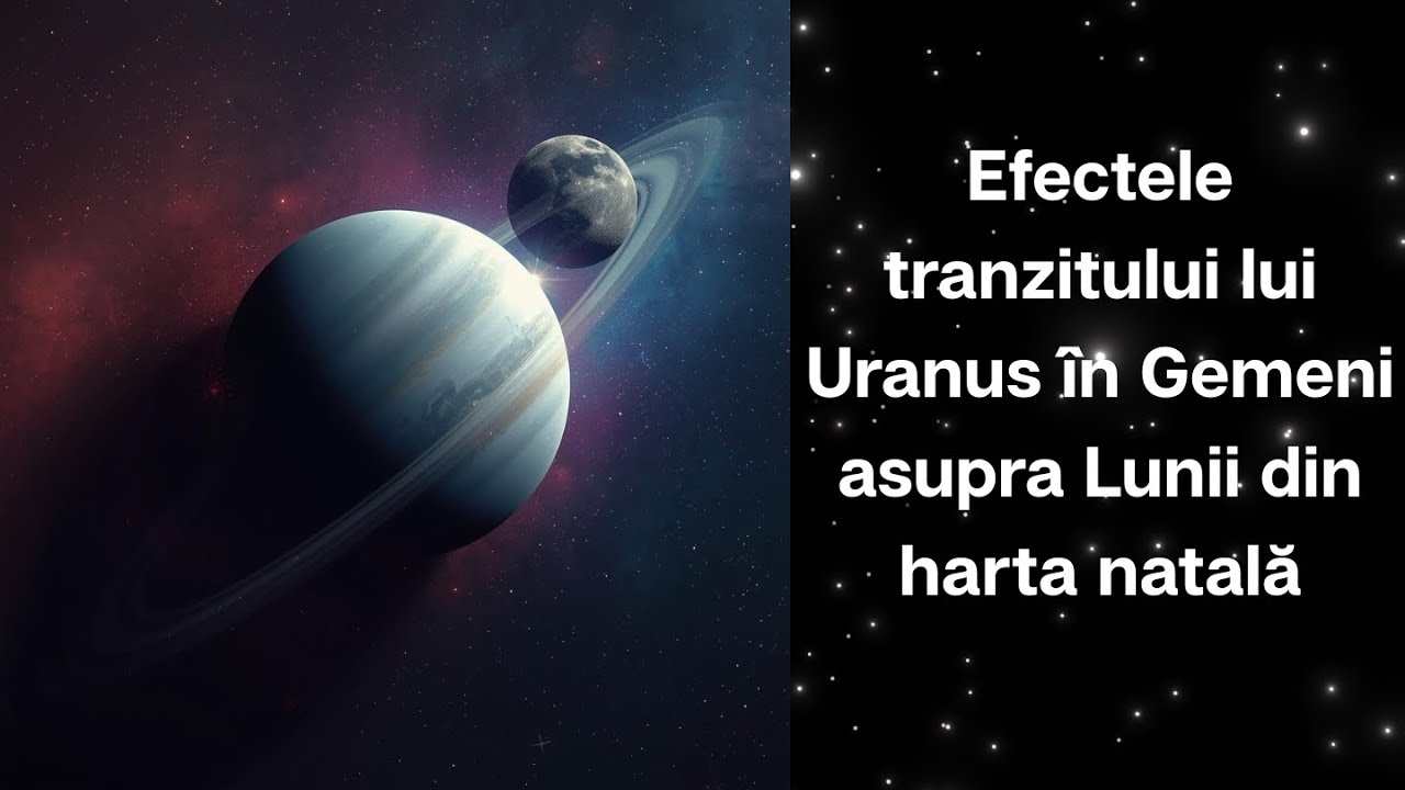 Efectele tranzitului lui Uranus in Gemeni asupra Lunii din harta natală