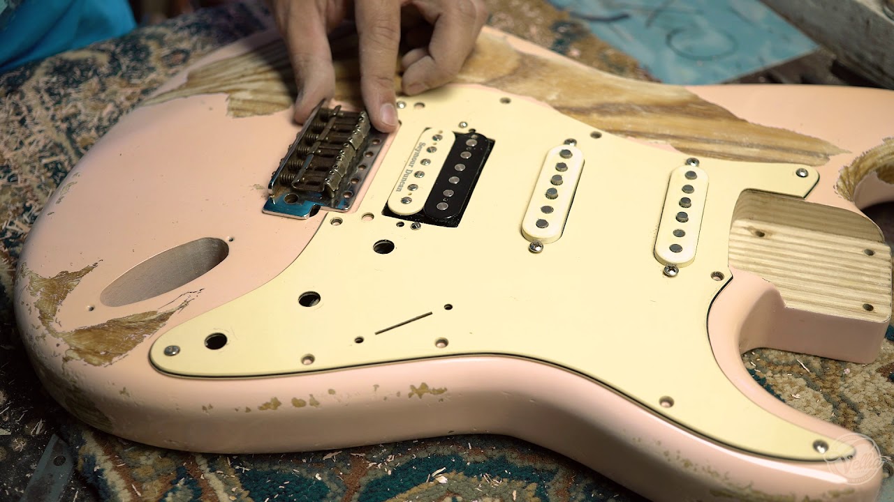 Velha Guitarra - Stratocaster Shell Pink Heavy Relic