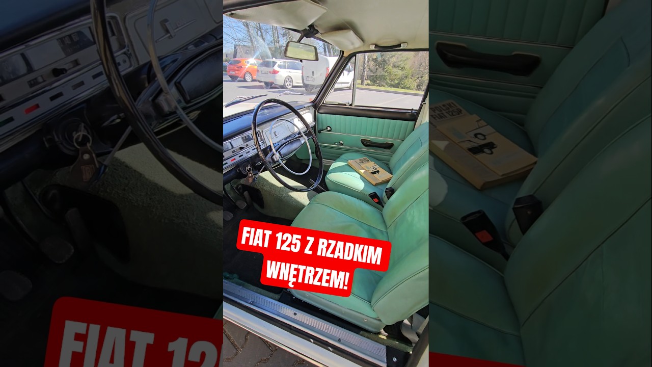 FIAT 125P 1970 ROK, SILNIK 1300 I BIEGI PRZY KIEROWNICY !   #szafran #motoryzacja #fiat125p #prl