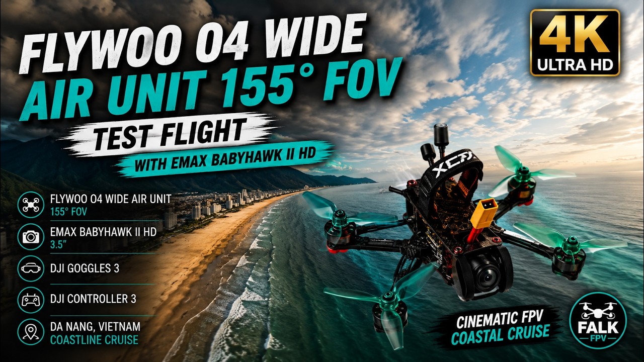 Flywoo O4 Wide 155&deg; Test Flight | Babyhawk II HD FPV Da Nang | Edited by Maik Thanks 🙏