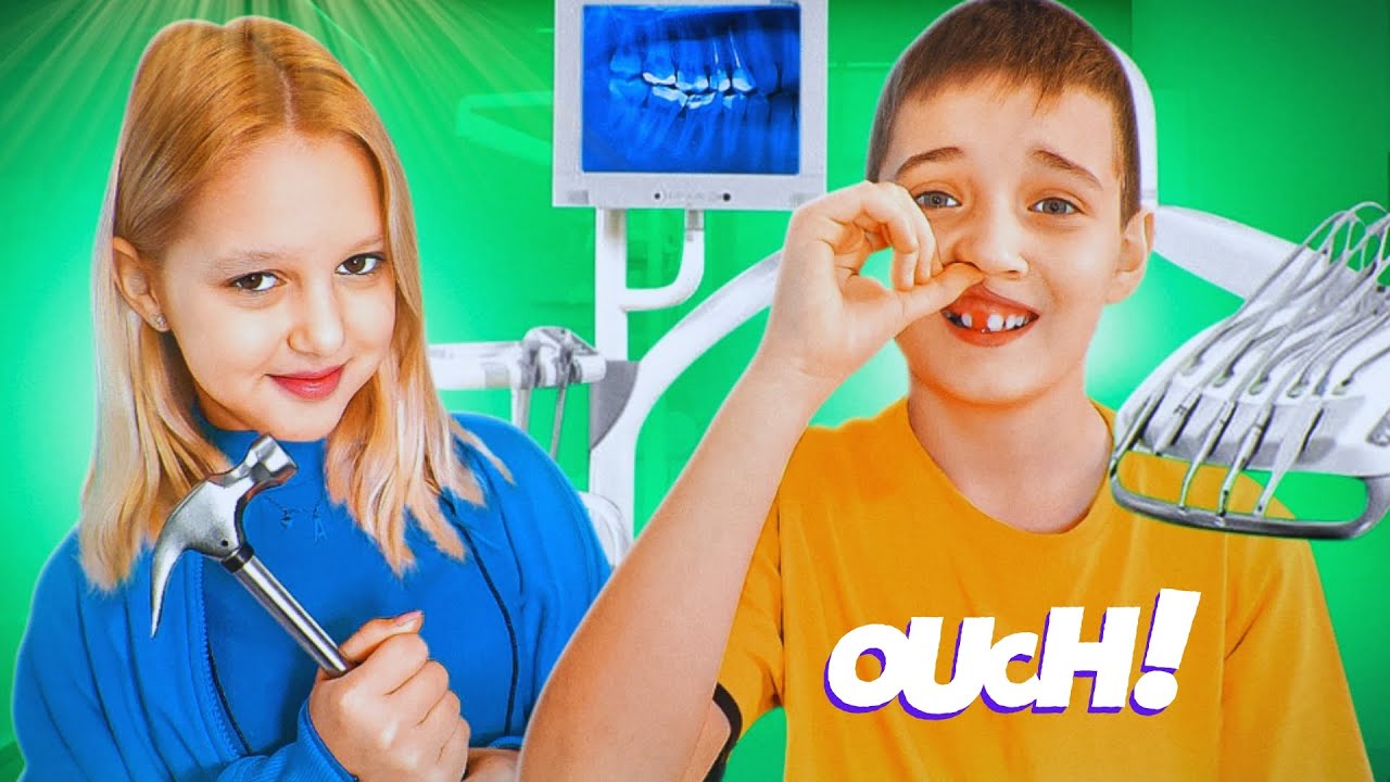 WYPADŁ ZĄB 🦷 Boję się dentysty. Amelka i jej przyjaciele | Zabawną historię