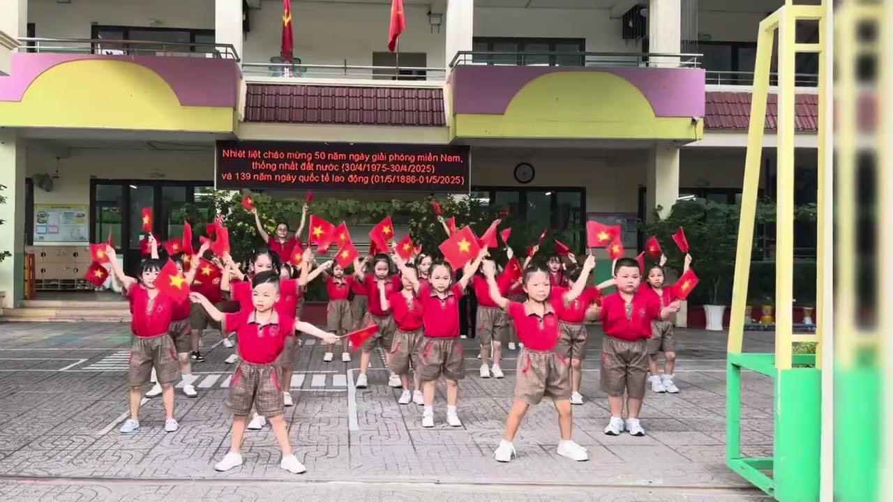 Đồng diễn thể dục - Trường Mầm non Phường 5, Quận 11