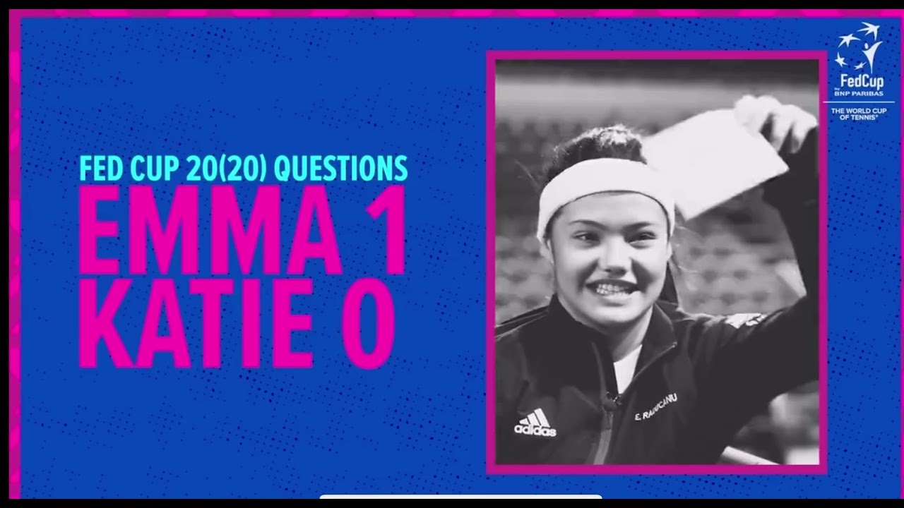 Emma Raducanu and Katie Swan playing guessing game