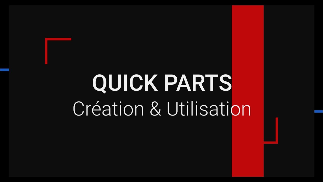 🌟 Word:  Quick Parts ! Découvrez comment les créer et les utiliser et boostez votre productivité ! 🚀