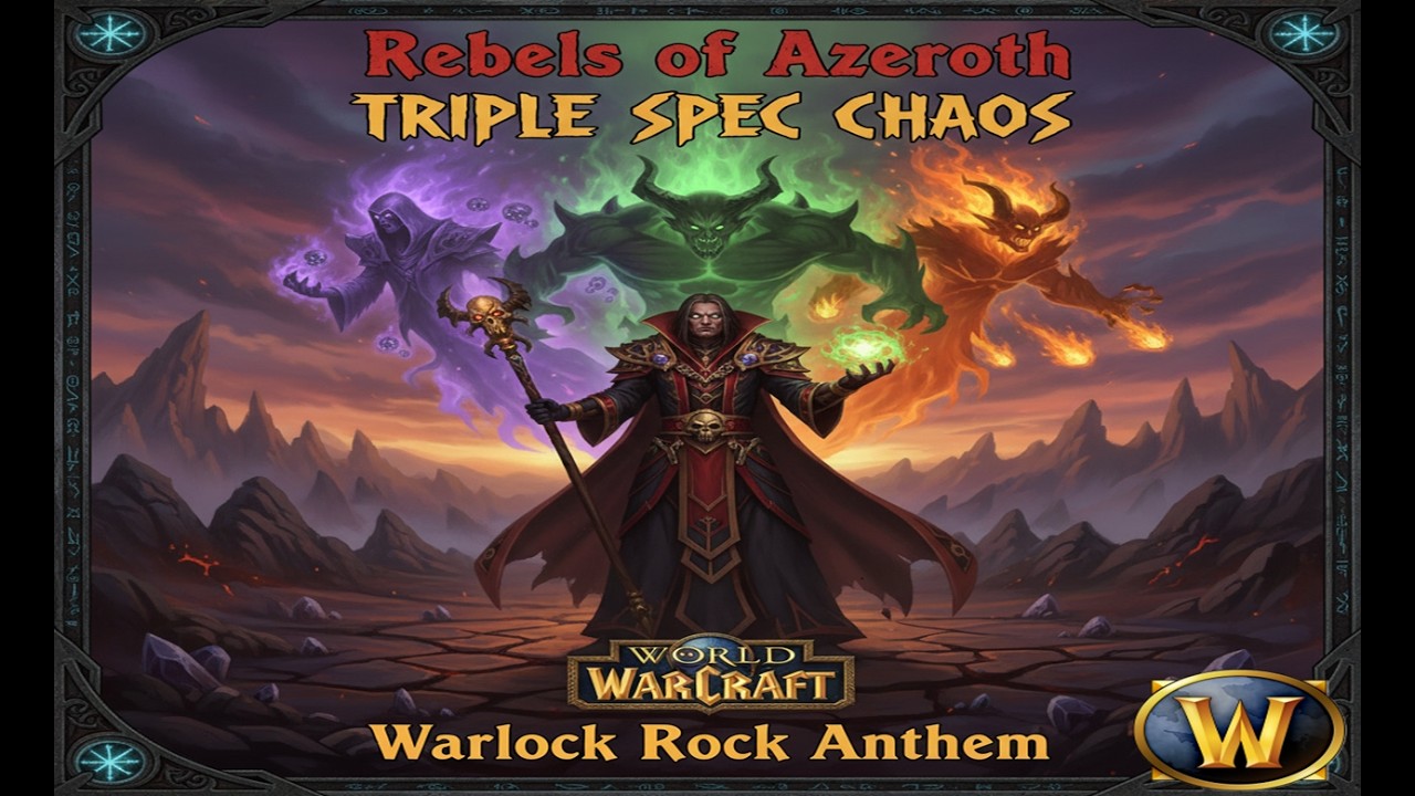 🎵Fel Fire Rising, Warlock Rock, Chaos Bolts and Drain Soul | WoW Rock Anthem