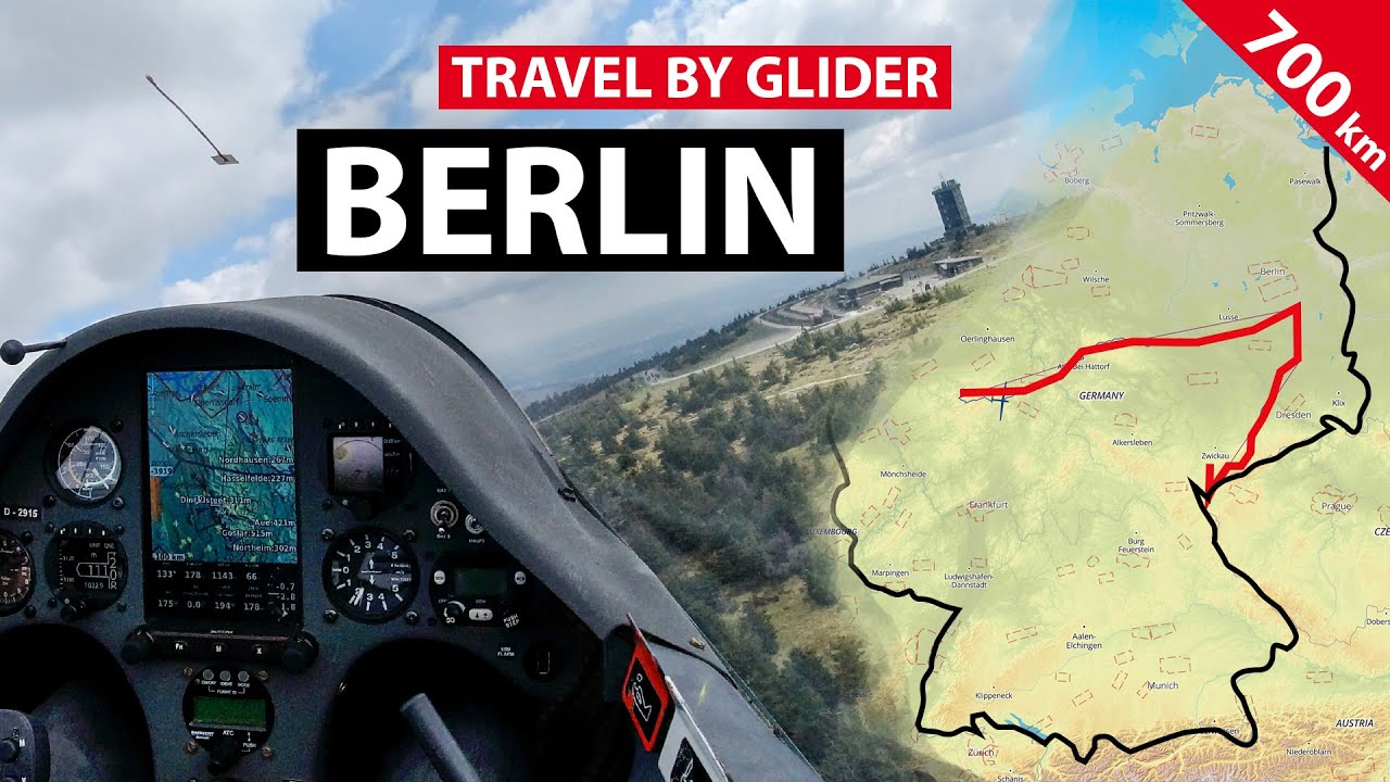 Travelling to Berlin by Glider 700 km - Day 2