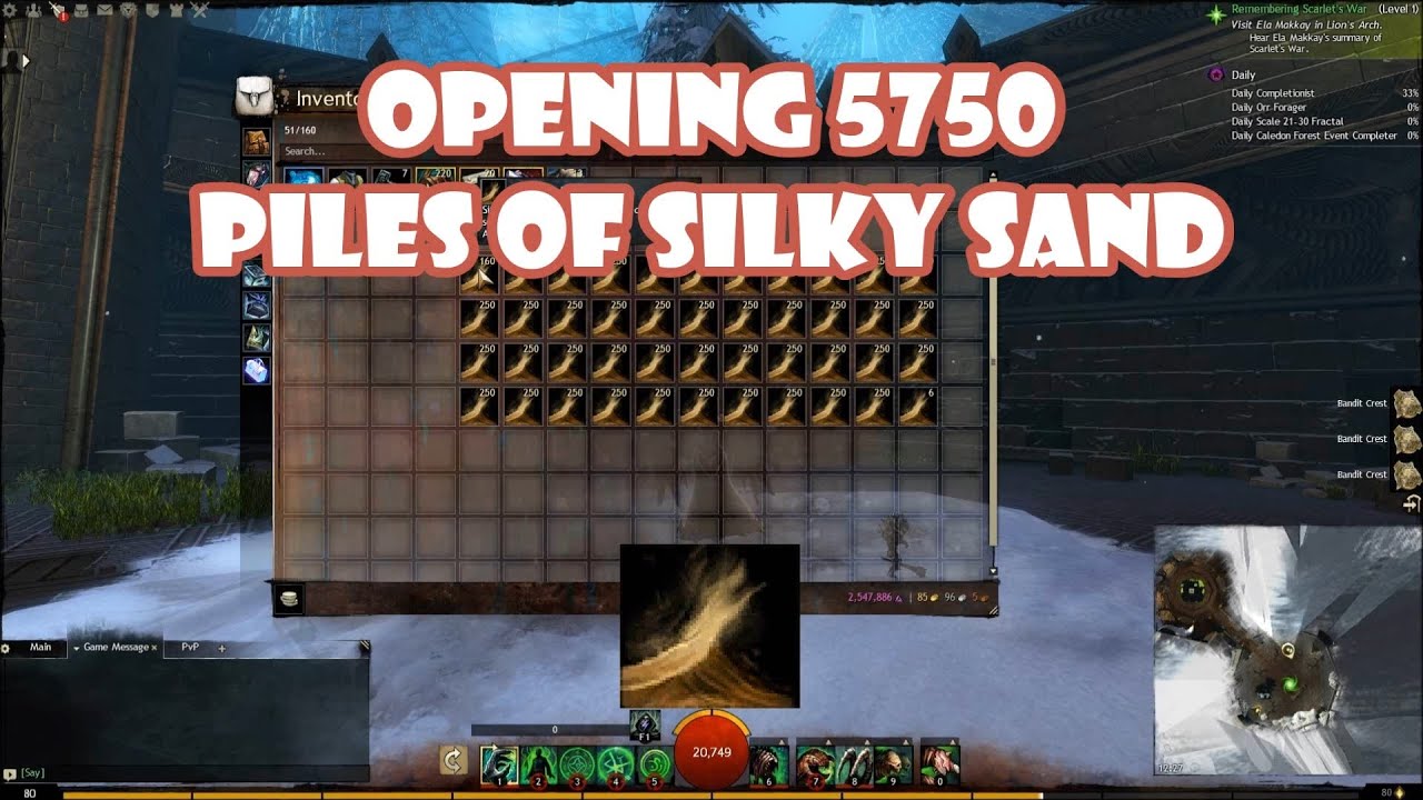 Guild Wars 2 Opening 5750 Piles of Silky Sand