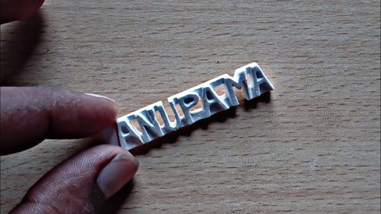 Carving a Name on Chalk (Video-2) | Chalk Micro Art | MicroArtist Sumit