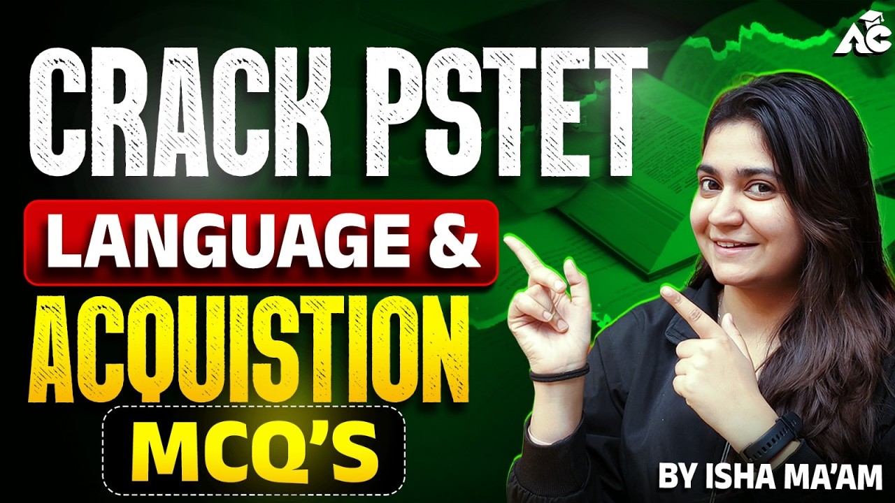 Pstet 2026 | English Language and Acquisition Mcq's By Isha Mam
