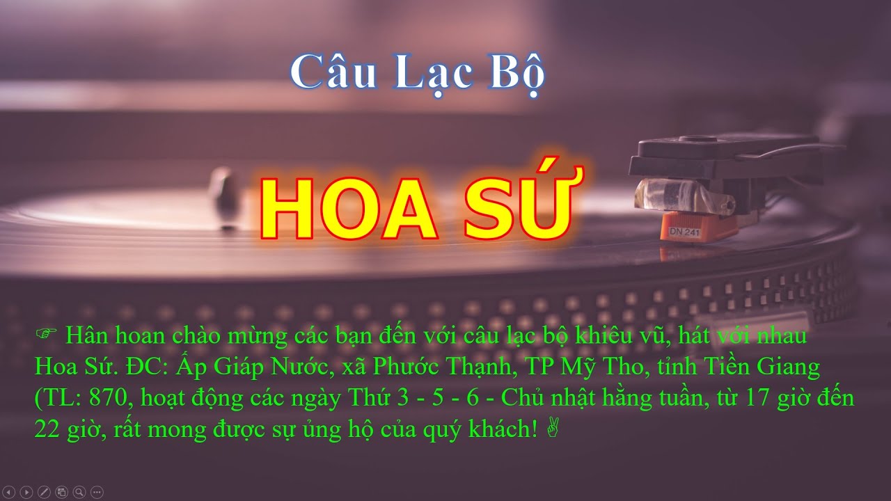 CLB HOA SỨ /THỨ 5/ NGÀY15THÁNG /03/NĂM 2026