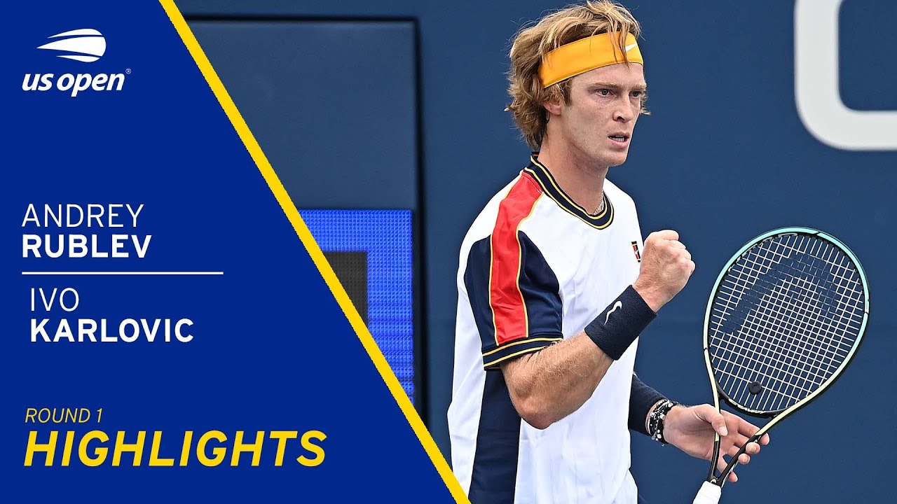 Andrey Rublev vs Ivo Karlovic Highlights | 2021 US Open Round 1
