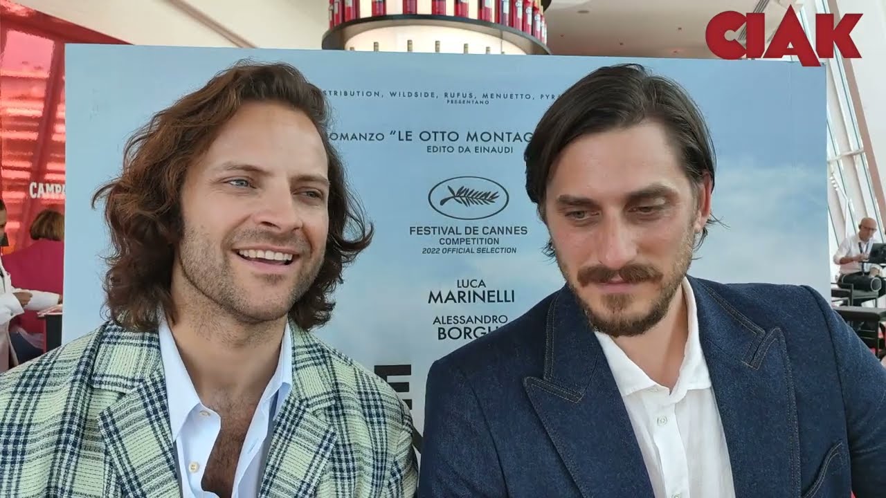 Luca Marinelli e Alessandro Borghi, intervista per LE OTTO MONTAGNE a Cannes 2022