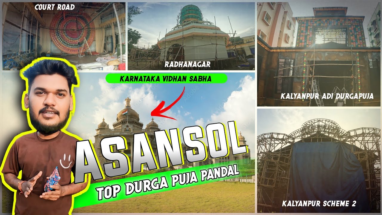 Asansol Durgapuja pandal preparation | Asansol best durgapuja 2024 |  full guide and best route