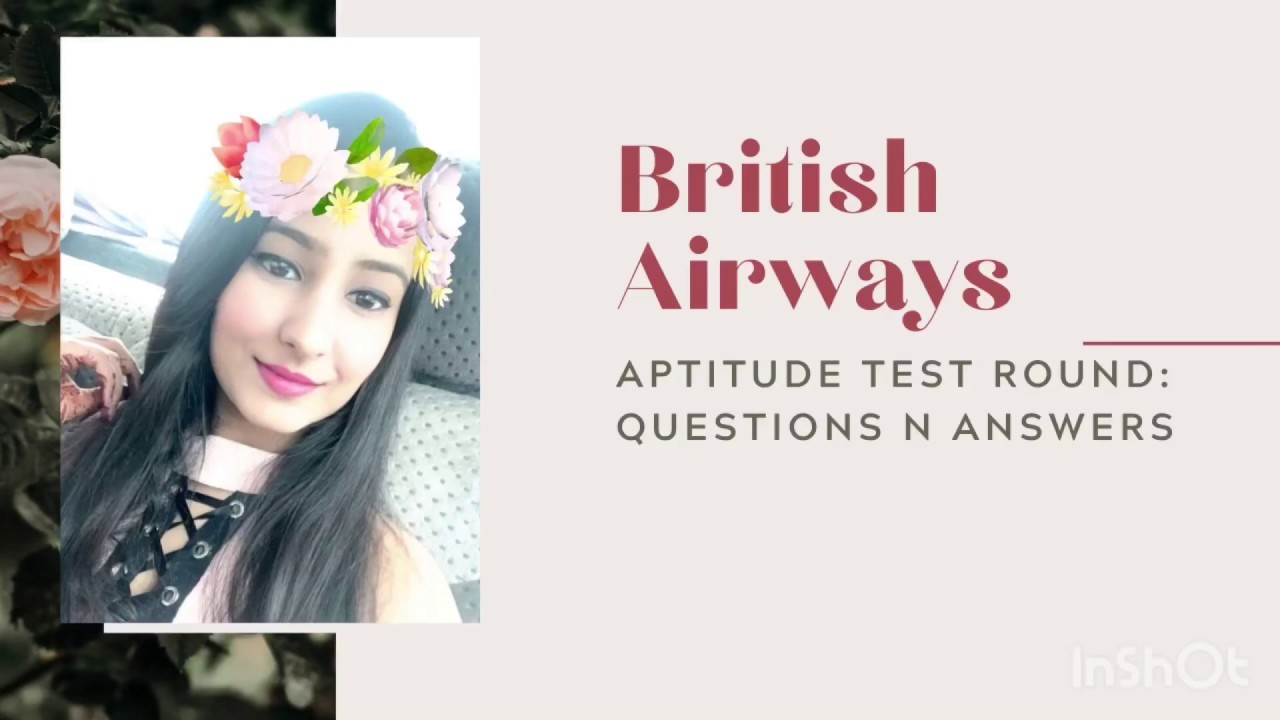 British Airways : Aptitude Test Round