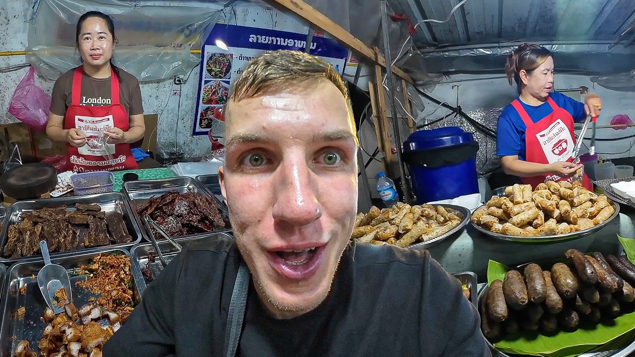 My First Night in Laos… I Went Straight to the Street Food Market 🇱🇦