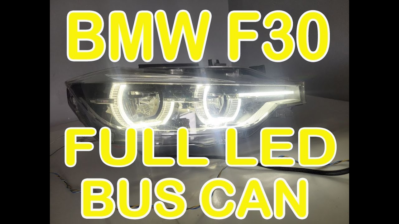 BMW F30 Reflektor FULL LED BUS CAN Headlight on the bench