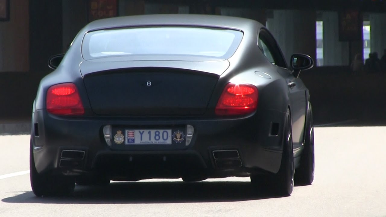 Matte-Black Mansory Bentley Continental GT in Monaco