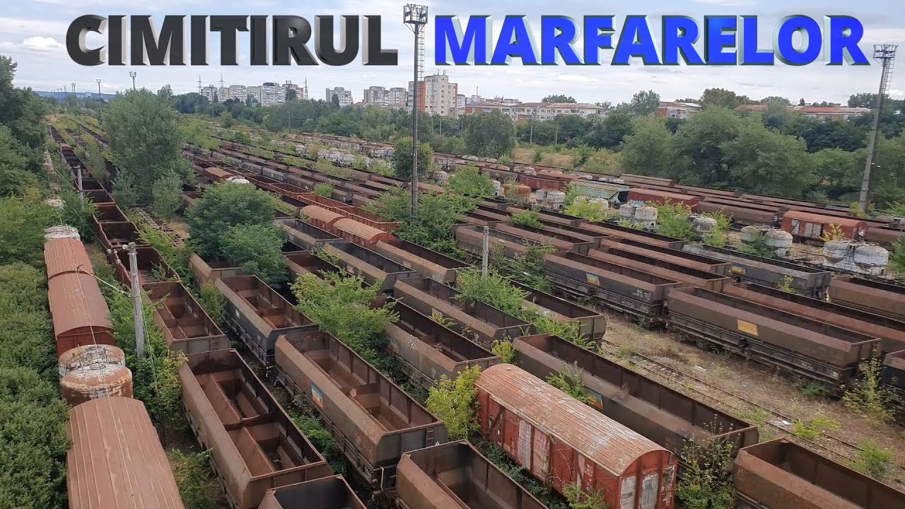Cimitirul vagoanelor de marfa de la Craiova in 2021