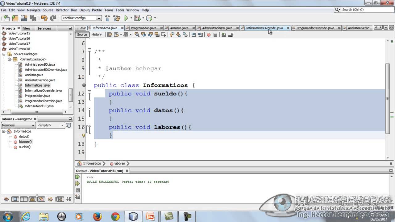 18 - Ejercicio Práctico utilizando Polimorfismo (JavaPOO)
