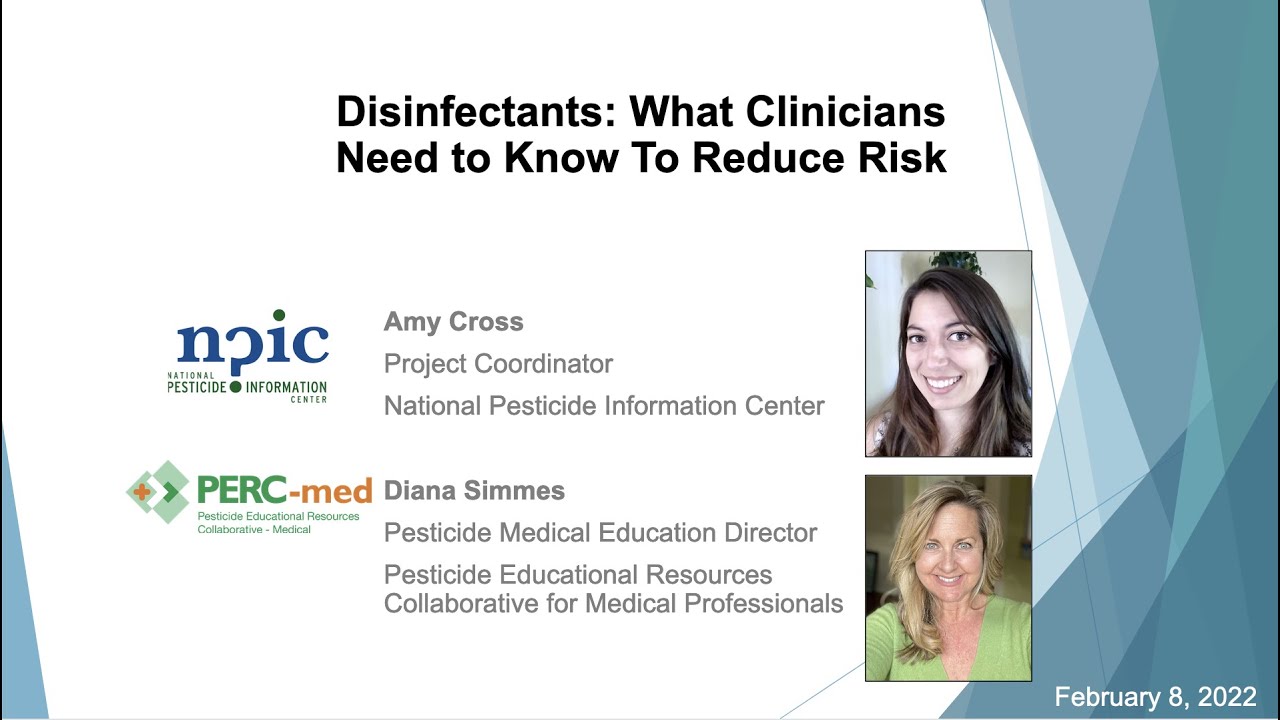 Disinfectants: What Clinicians Need To Know To Reduce Risk
