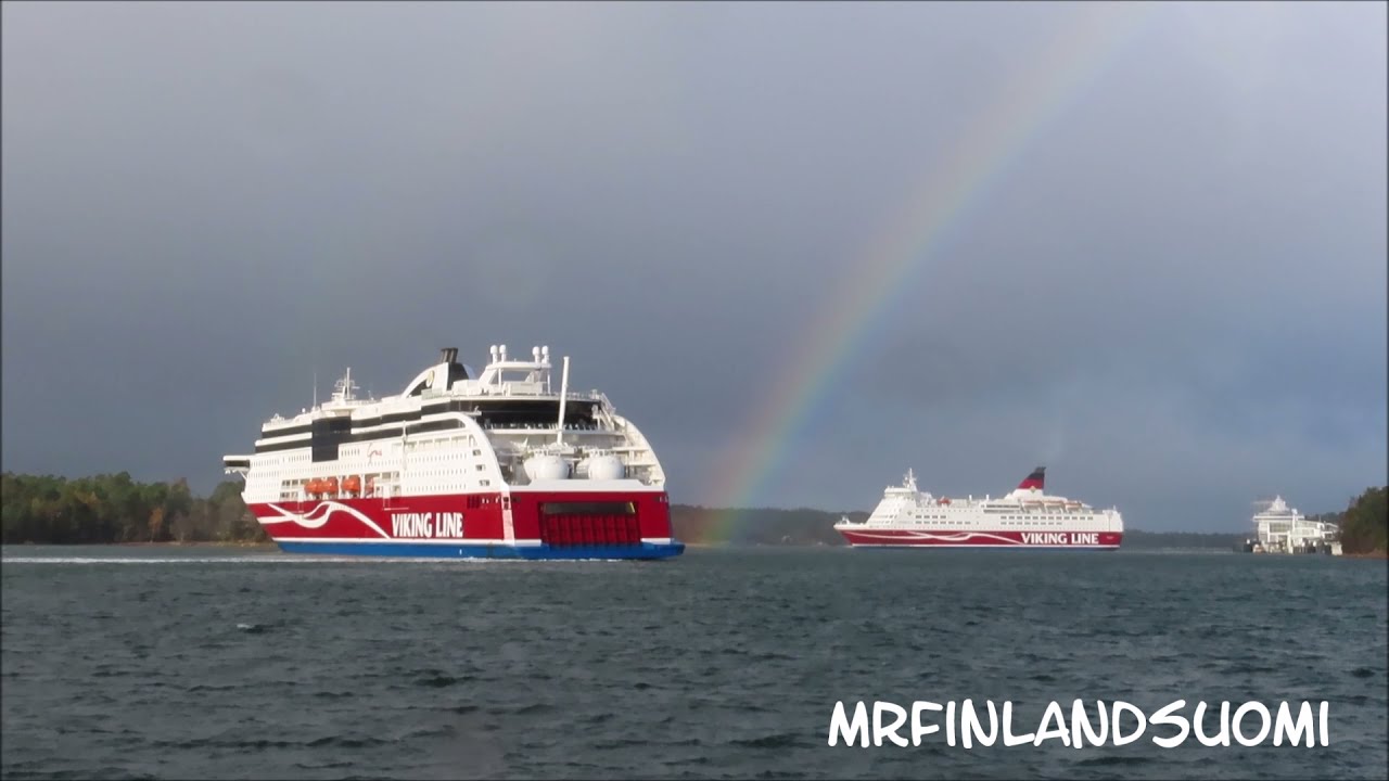 Gold hunt for Viking Line at the end of the rainbow. 22 10 2021 &Aring;land
