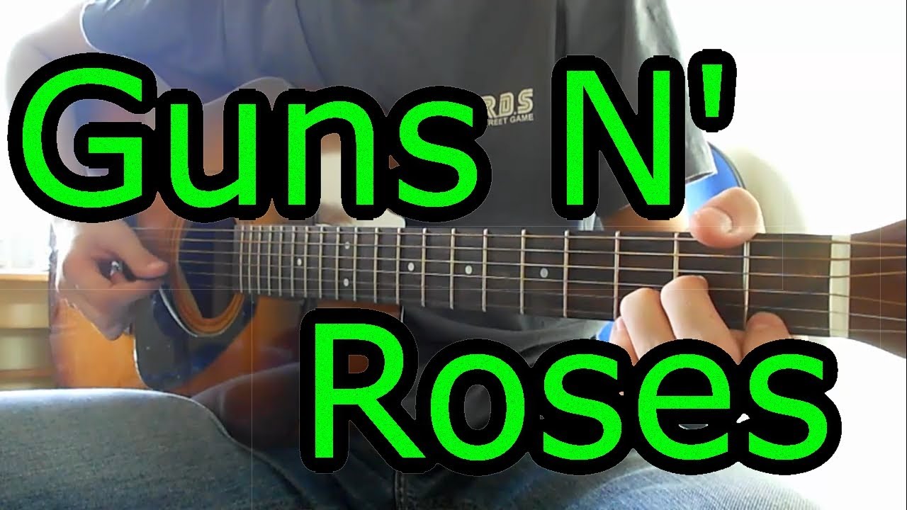 Jak zagrać - Guns N' Roses - Don't Cry - Riff - Lekcja HD