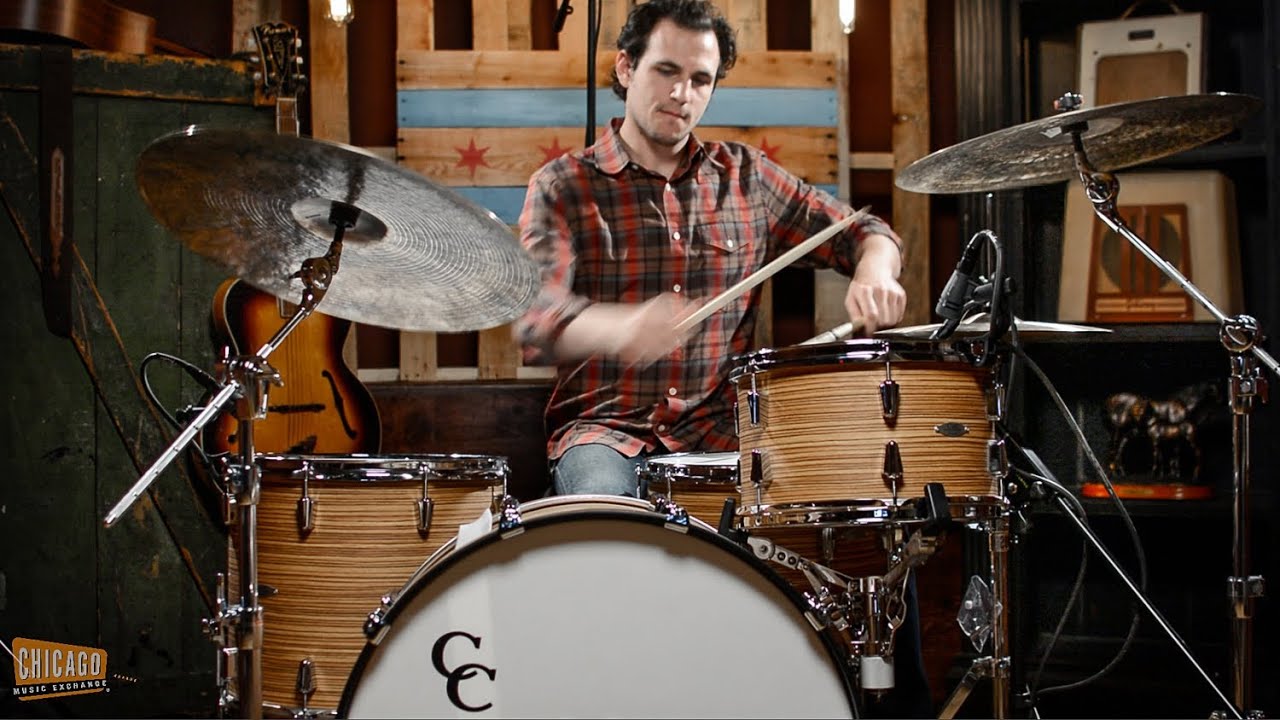 Набор инструментов C&C Gladstone Maple Kit Peanut Butter Swirl | Демонстрация Chicago Drum Exchange