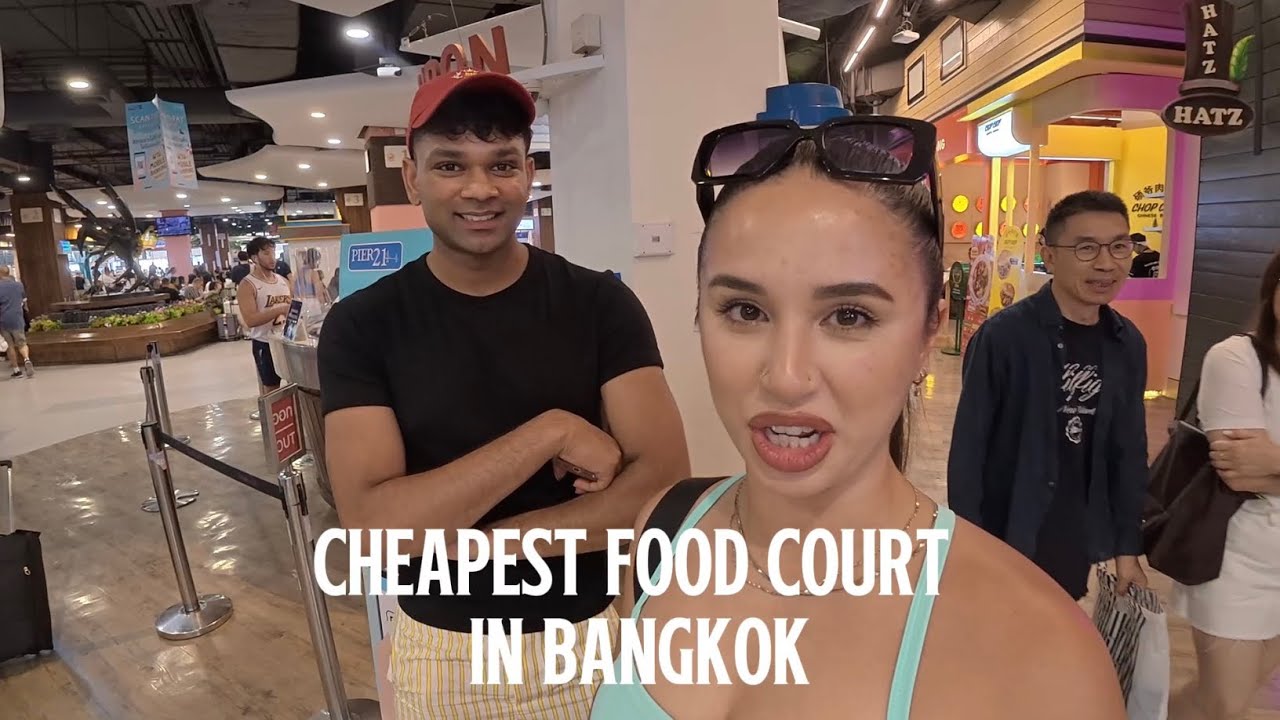 Едим на самом дешевом фуд-корте Бангкока 🇹🇭🍜🍨
